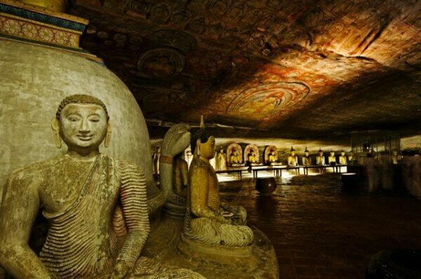 08 Jun 2010, Dambulla, Sri Lanka --- Dambulla cave temple, Cave II Maharaja Viharaya, the most spectacular of the caves. Dambulla, Sri Lanka.  --- Image by © Oliver Strewe/Corbis