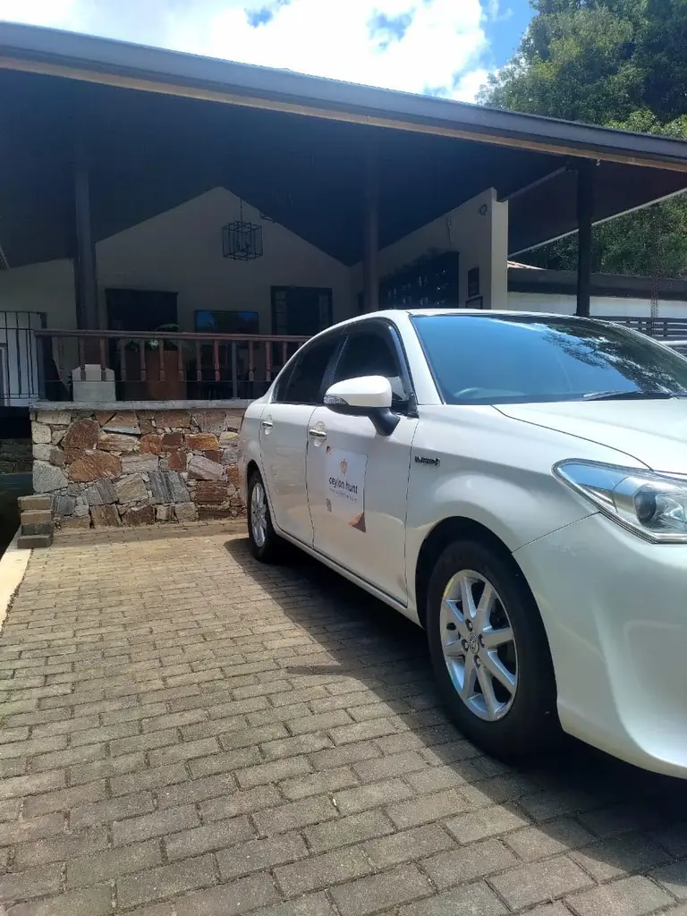 Ceylon Hunt sedan ready for a guest transfer in Sri Lanka